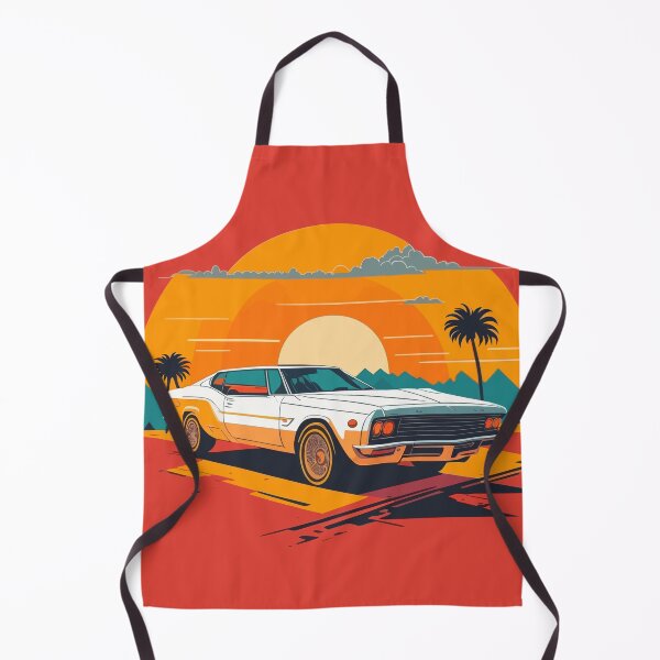 Item preview,  "Sunset Wheels: A Retro Ride into Radiant Horizons" designed and sold by PRASIDSHETTY.