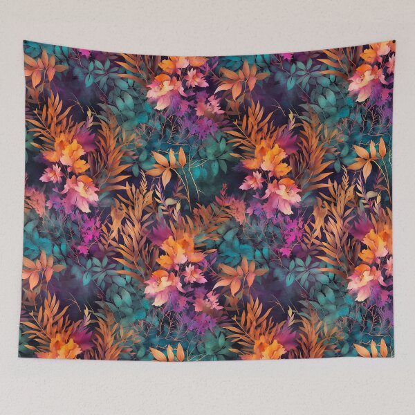 Item preview, Herbal and floral pattern 7 designed and sold by Red Witch Art.