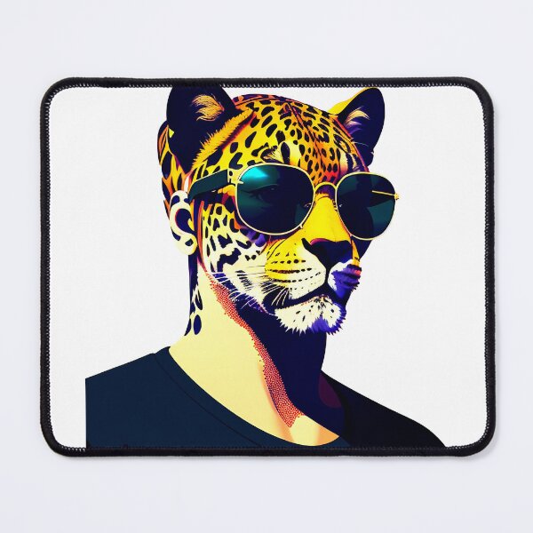 Item preview, Cool cheetah personage in sunglasses wearing a t-shirt. Vibrant colors designed and sold by Harmonysens.