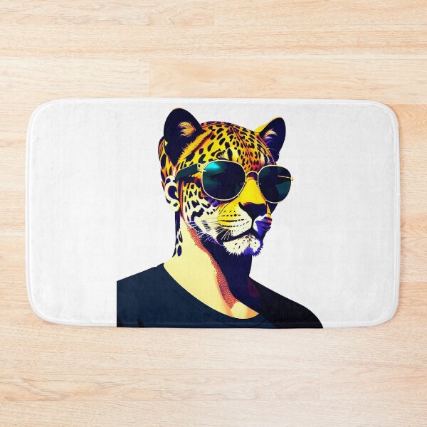 Item preview,  Cool cheetah personage in sunglasses wearing a t-shirt. Vibrant colors designed and sold by Harmonysens.
