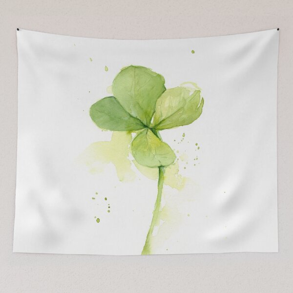 Item preview, Clover Watercolor St Patricks Art designed and sold by Olga Shvartsur.