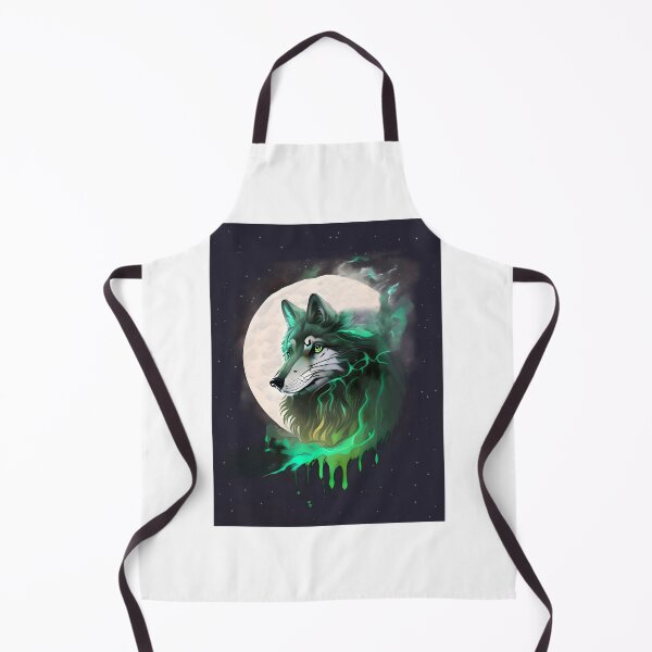 Item preview, Shadow of the Green Wolf, fantasy art designed and sold by LoneAngel.