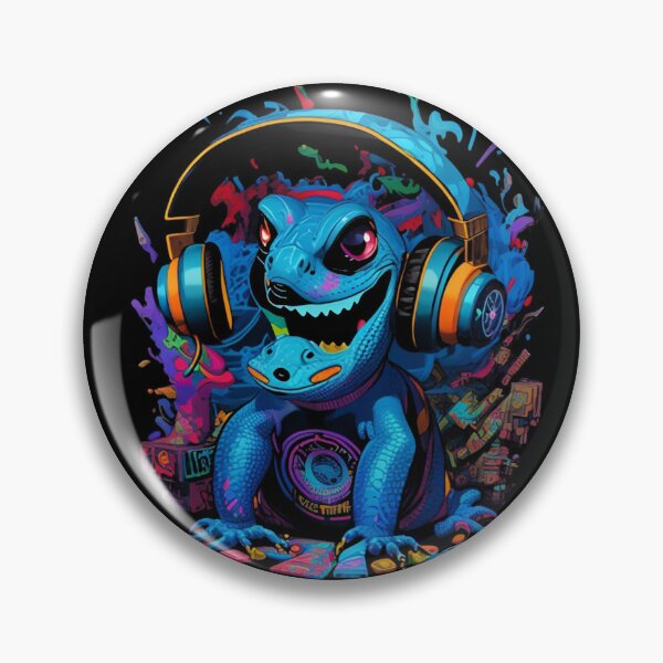 Item preview, Cartoon Style Lizard with Headphones designed and sold by EddieBalevo.