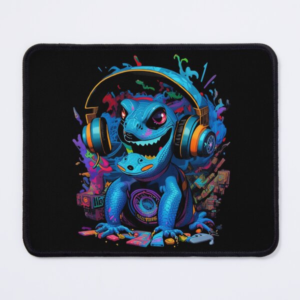 Item preview, Cartoon Style Lizard with Headphones designed and sold by EddieBalevo.
