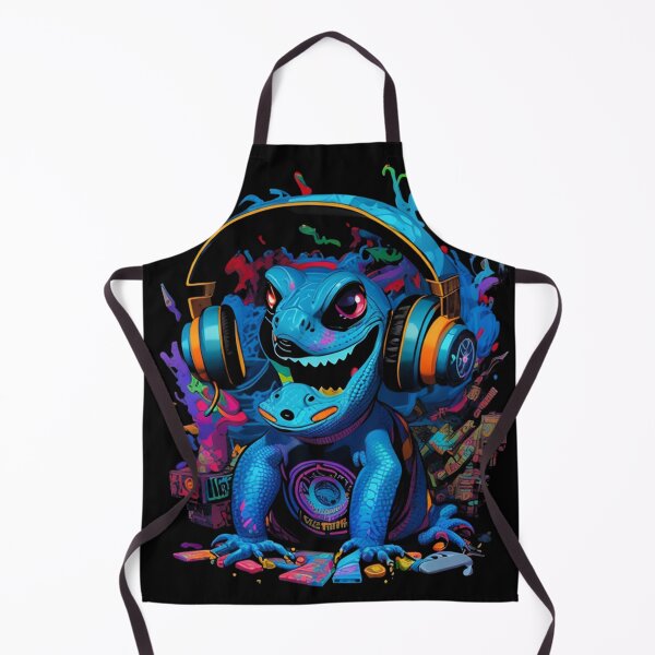 Item preview, Cartoon Style Lizard with Headphones designed and sold by EddieBalevo.