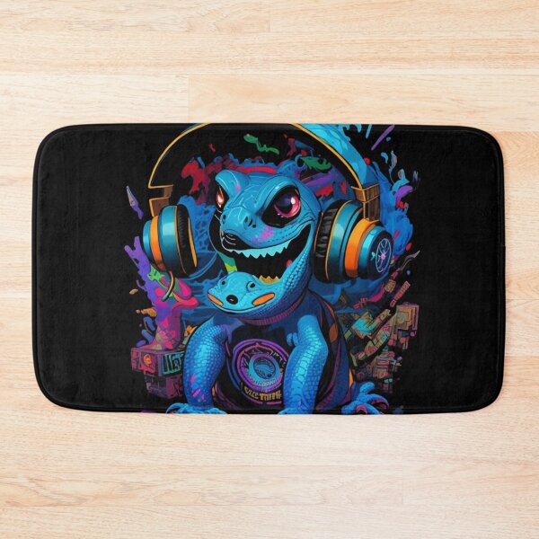 Item preview, Cartoon Style Lizard with Headphones designed and sold by EddieBalevo.