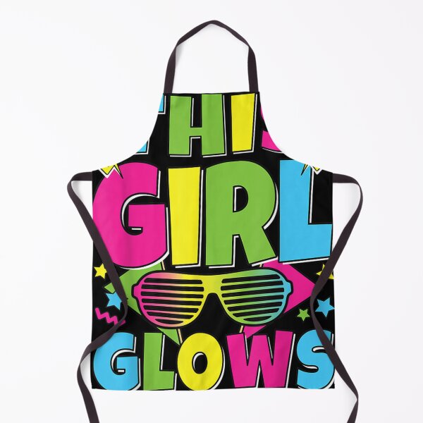 Item preview, This Girl Glows 80s Theme Outfit Eighties 80s Costume 1980s designed and sold by Tim Trammell.
