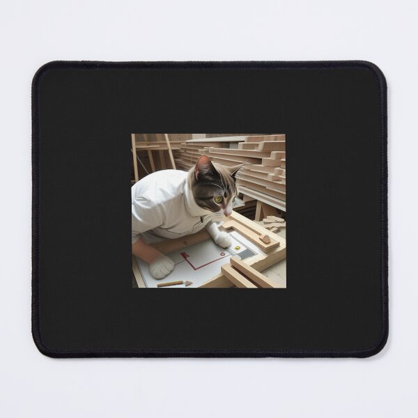 Item preview, Cat designing a house designed and sold by cesavision.