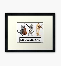 Meowsicians - Musician Cat Band Framed Print