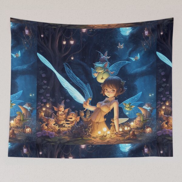 Item preview,  Fantasy Pixies and Fey Folk Fairies beautiful poster artwork designed and sold by Vintage Designs +.