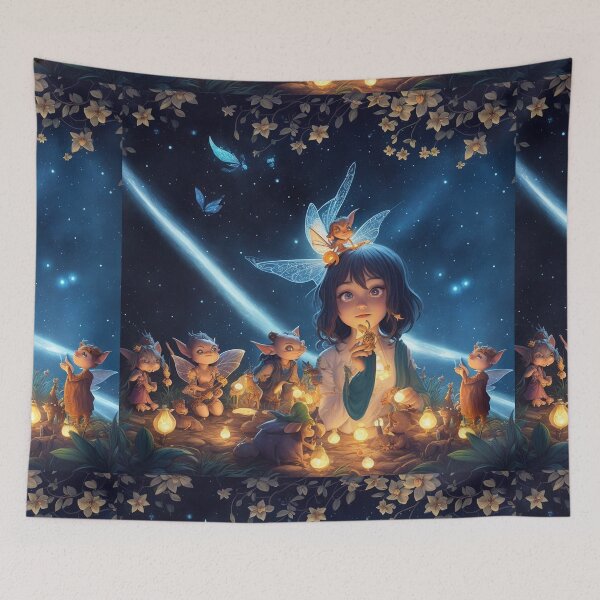 Item preview, Fantasy Pixies and Fey Folk Fairies beautiful poster artwork designed and sold by Vintage Designs +.