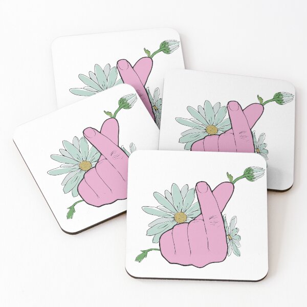 Item preview, Finger Heart with Flowers designed and sold by Monnory.