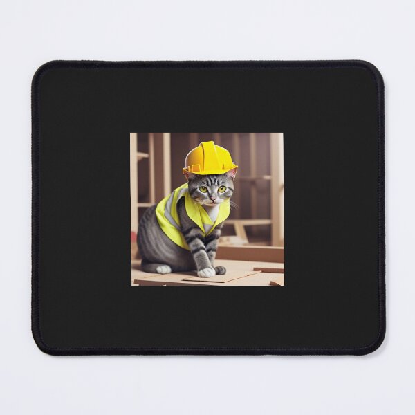 Item preview, Cat on building site designed and sold by cesavision.