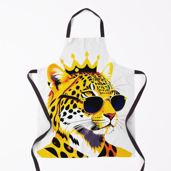 Item preview, Cool cheetah personage in sunglasses wearing a crown. Vibrant colors designed and sold by Harmonysens.