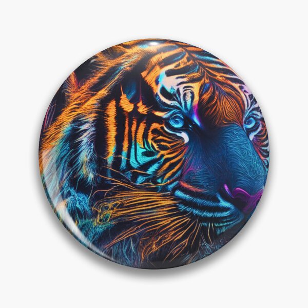 Item preview, Psychedelic Tiger Portrait | Unique Art Print, Apparel & More designed and sold by rikimartin14.