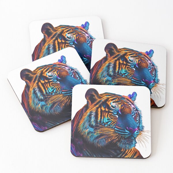Item preview, Psychedelic Tiger Portrait | Unique Art Print, Apparel & More designed and sold by rikimartin14.
