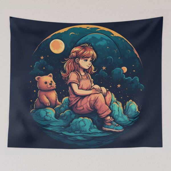 Item preview, Girl and Teddy bear designed and sold by AndrewWorld.