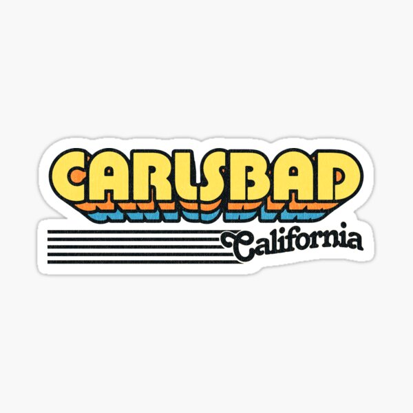 Item preview, Carlsbad, California | Retro Stripes designed and sold by retroready.