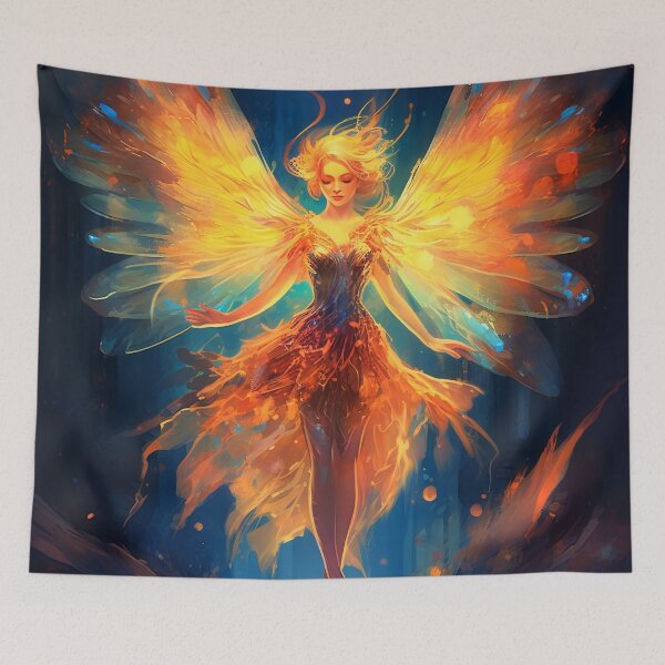 Item preview, Fiery Fairy 9 designed and sold by Red Witch Art.