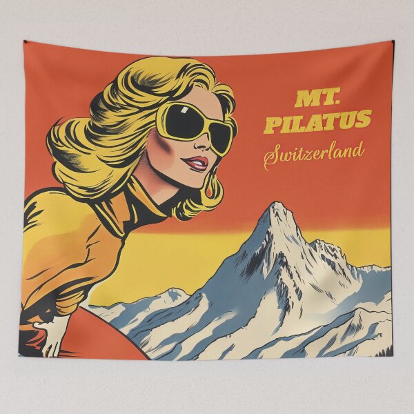 Item preview, Mt. Pilatus,Switzerland, Ski poster designed and sold by BokeeLee.
