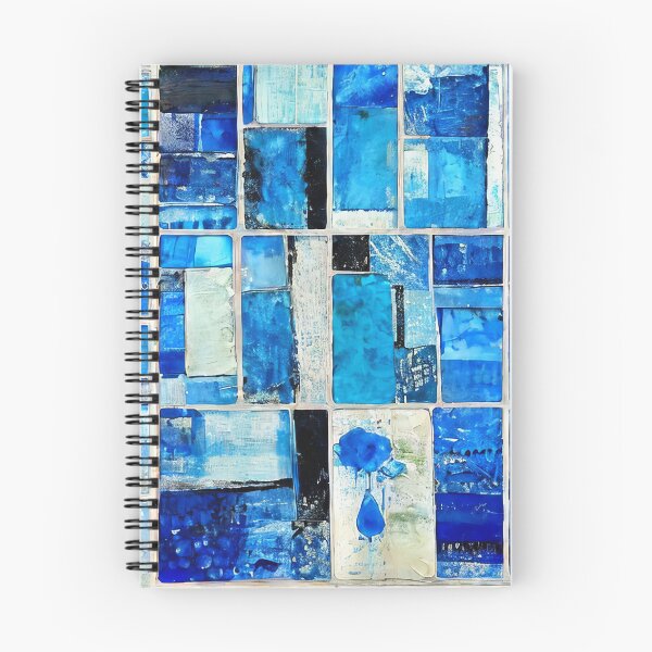 Item preview, Vibrant retro blue rectangle pattern designed and sold by ArtistaCats.