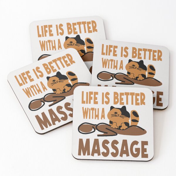 Item preview, Life is better a with massage designed and sold by Colorfulman.