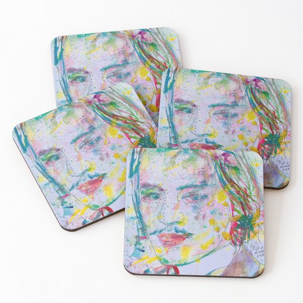 Item preview, BLAISE CENDRARS watercolor portrait .2 designed and sold by lautir.