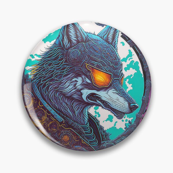Item preview, Cyberwolf in the urban machine city designed and sold by Minpadesign.
