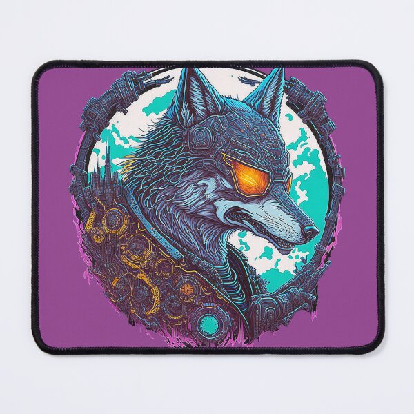 Item preview, Cyberwolf in the urban machine city designed and sold by Minpadesign.