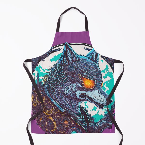 Item preview, Cyberwolf in the urban machine city designed and sold by Minpadesign.