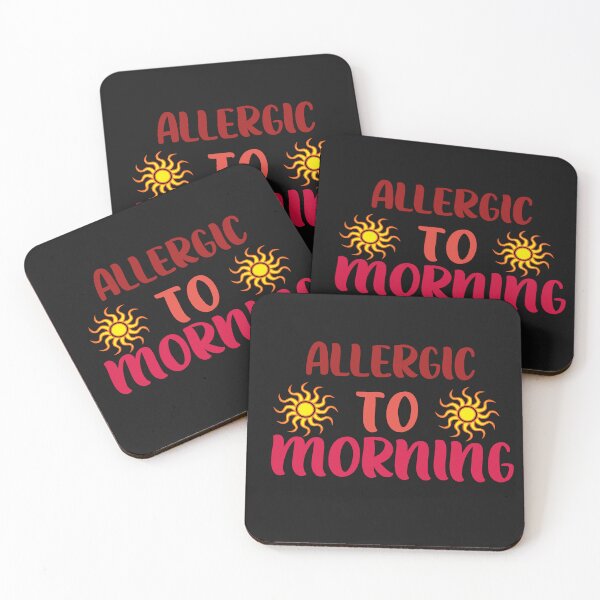 Item preview, ALLERGIC TO MORNING designed and sold by ADDI FRANK.