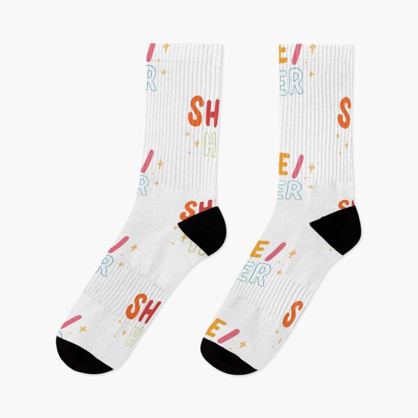 Item preview, She Her pronouns pronoun badge/sticker She/Her trans pride lgbtq rainbow cute designed and sold by emcazalet.