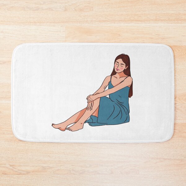 Item preview,  illustration of a girl In blue dress  designed and sold by Hessah-HA.