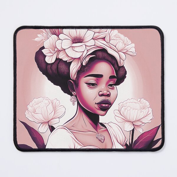 Item preview, [AI Art] Lady of Carnations, Line Art Style designed and sold by Sissle.