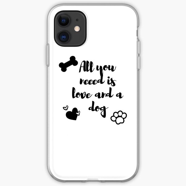 All you need is love and a dog iPhone Flexible Hülle