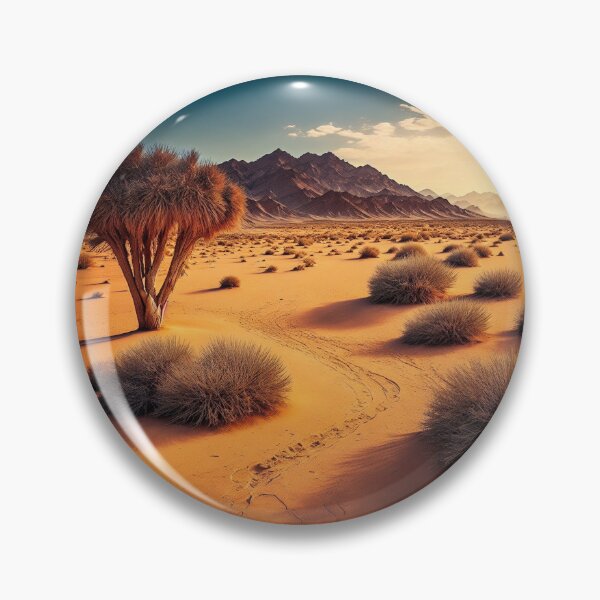Item preview, Dry Riverbed Landscapes with a Dust Storm or Sand Dunes in the Background, Adding to the Sense of Desolation and Harsh Conditions, Ai Generated Art designed and sold by AiGens.