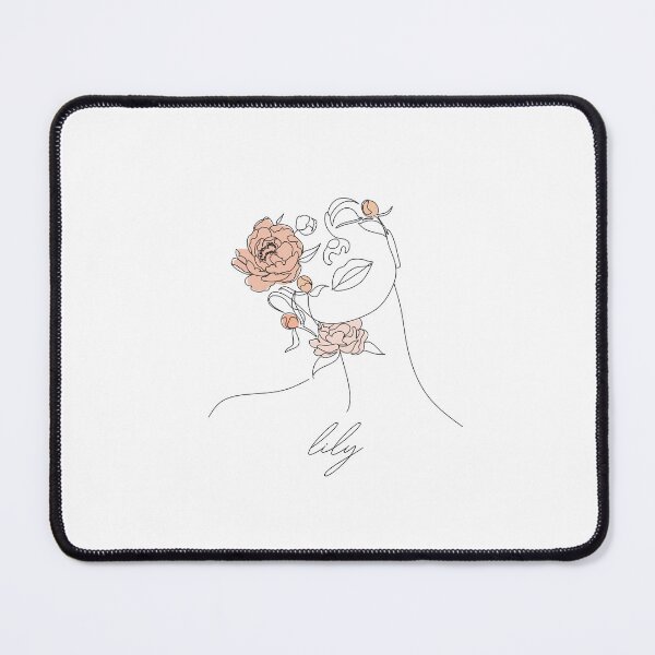 Item preview, lily name line art designed and sold by DigiHouse.