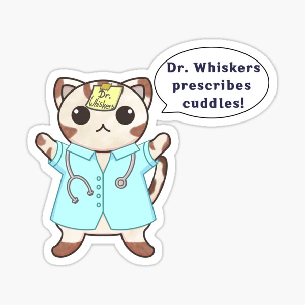 Artikel-Vorschau von Dr. Whiskers Katzenarzt verschreibt Umarmungen, designt und verkauft von Sengakuji.