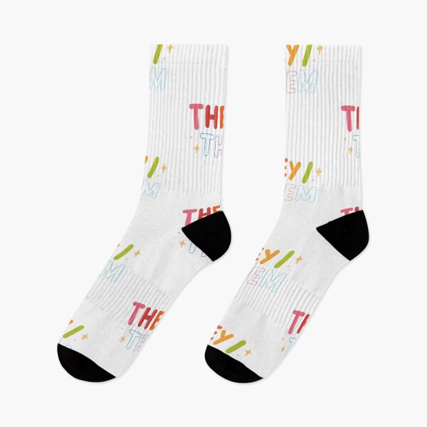 Item preview, They Them pronouns pronoun badge/sticker They/Them Non binary trans pride lgbtq designed and sold by emcazalet.