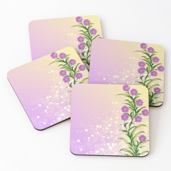 Item preview, Aster Flower Purple Background designed and sold by DianaAbby95.
