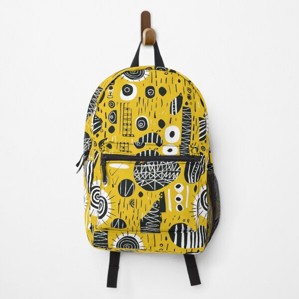 Item preview, Expressive African Folk Art: Unique Patterns in Yellow and Black designed and sold by elimiui.