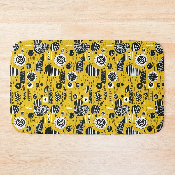 Item preview, Expressive African Folk Art: Unique Patterns in Yellow and Black designed and sold by elimiui.