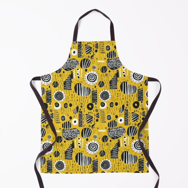 Item preview, Expressive African Folk Art: Unique Patterns in Yellow and Black designed and sold by elimiui.