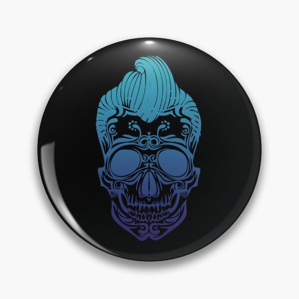 Item preview, Spooky Rock n Roll Gradient Skull designed and sold by DesignsbyDrak.