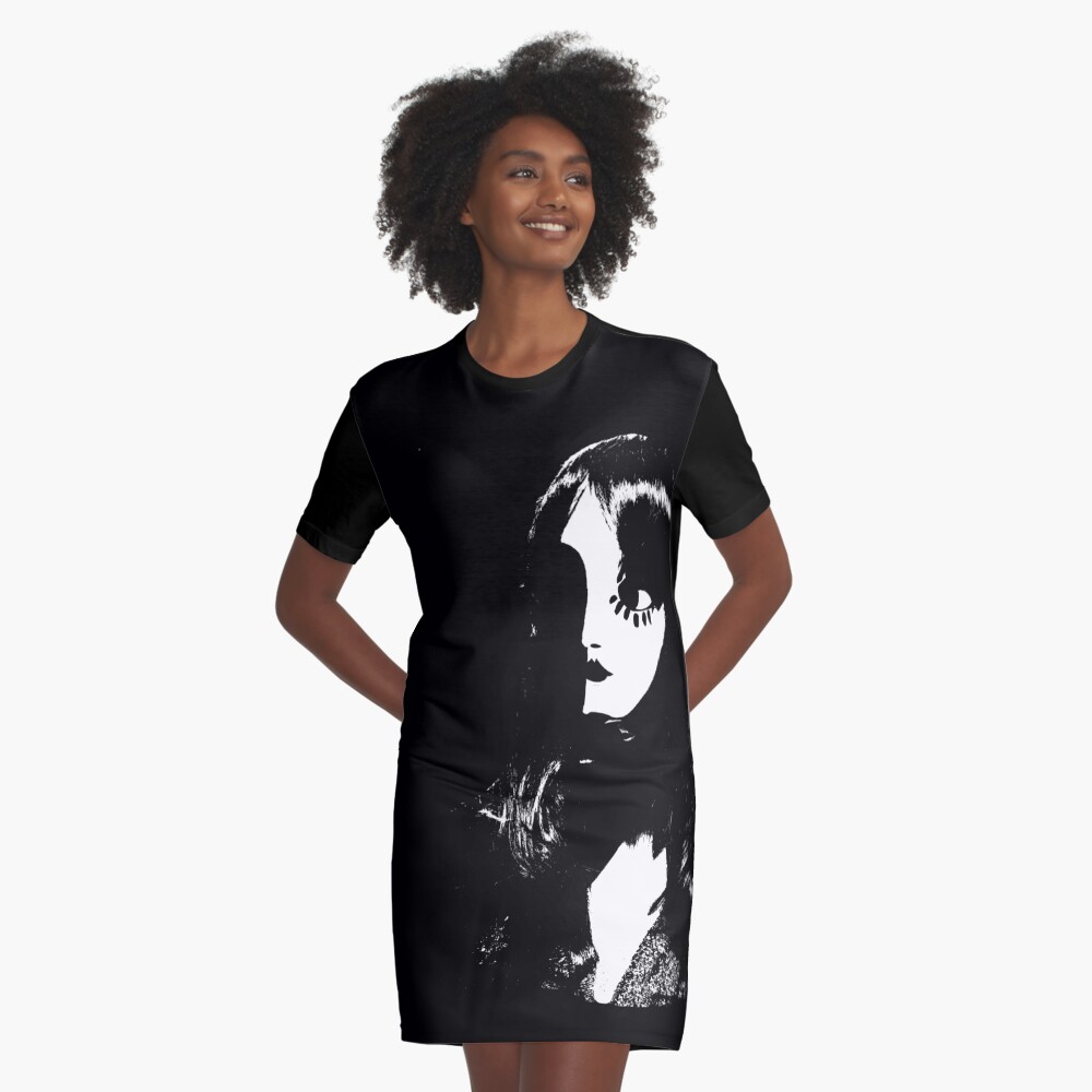 Art Deco Woman Graphic T-Shirt Dress
