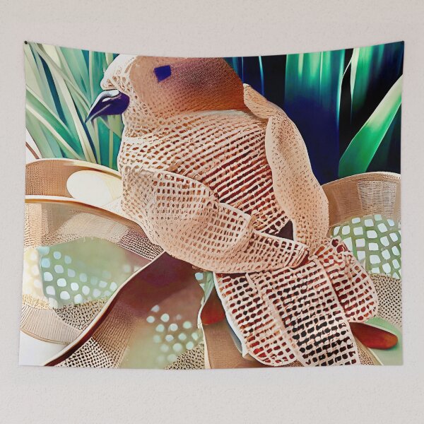 Item preview, Burlap Bird on A Bow  designed and sold by Dana Roper.