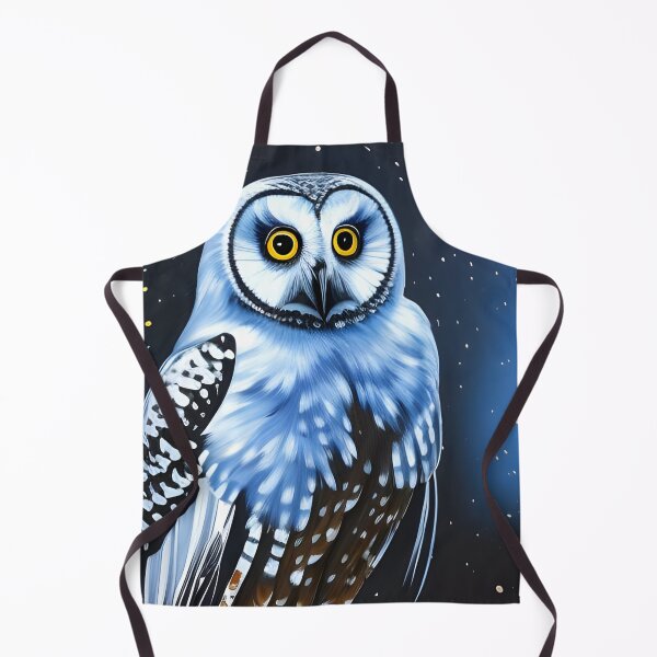 Item preview, White and Blue Night Owl, Ai Generated Art designed and sold by ACC .