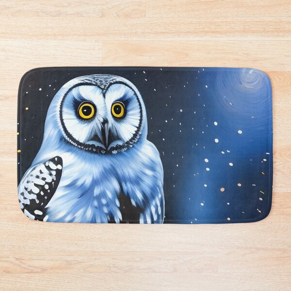 Item preview, White and Blue Night Owl, Ai Generated Art  designed and sold by ACC .