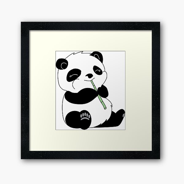 Panda Impression encadrée