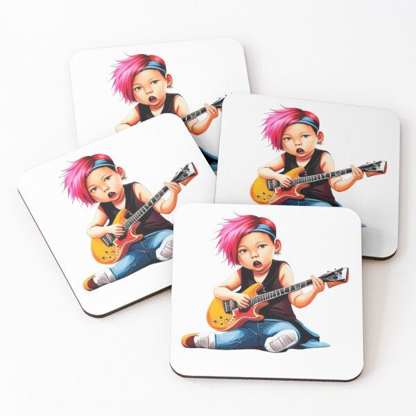 Item preview, "A painting of a baby playing an electric guitar." designed and sold by CHRIST5000.